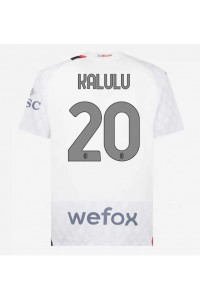 Fotbalové Dres AC Milan Pierre Kalulu #20 Venkovní Oblečení 2023-24 Krátký Rukáv